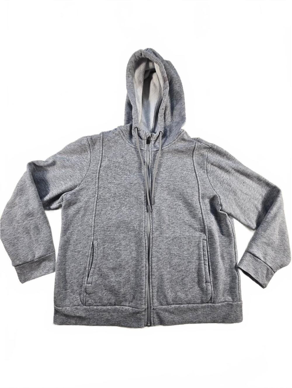 FIGS Women On-Shift Essential Full-Zip Hoodie Gray XL Lounge